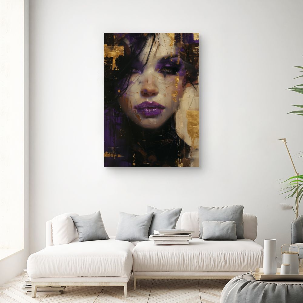 Toile "Portrait mystérieux"