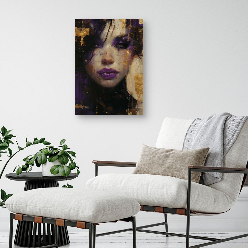 Toile "Portrait mystérieux"