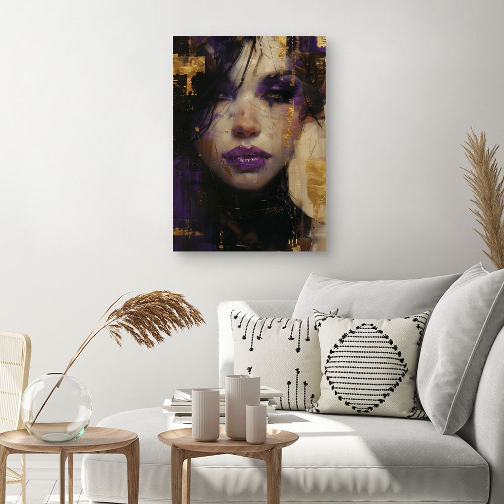 Toile "Portrait mystérieux"