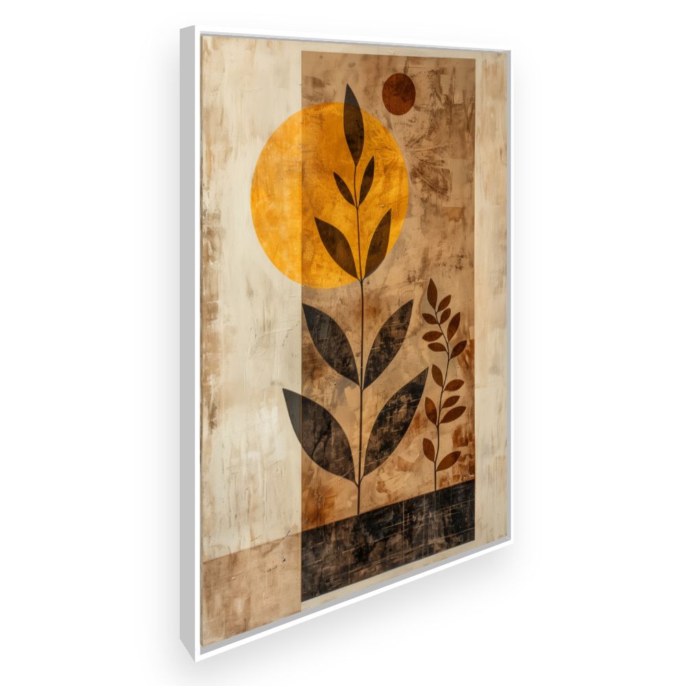 Toile Graphique nature élégante – toile cadre blanc (slide 2)