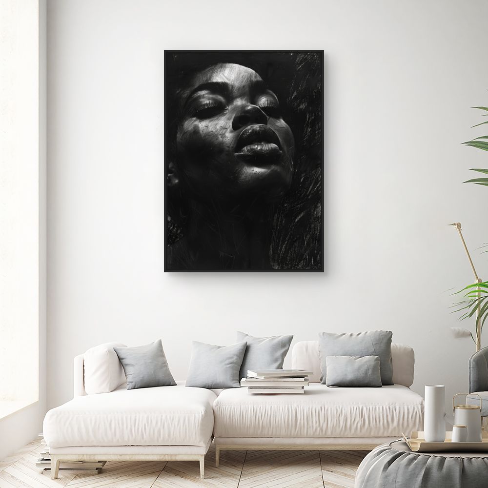 Toile "Portrait captivant"