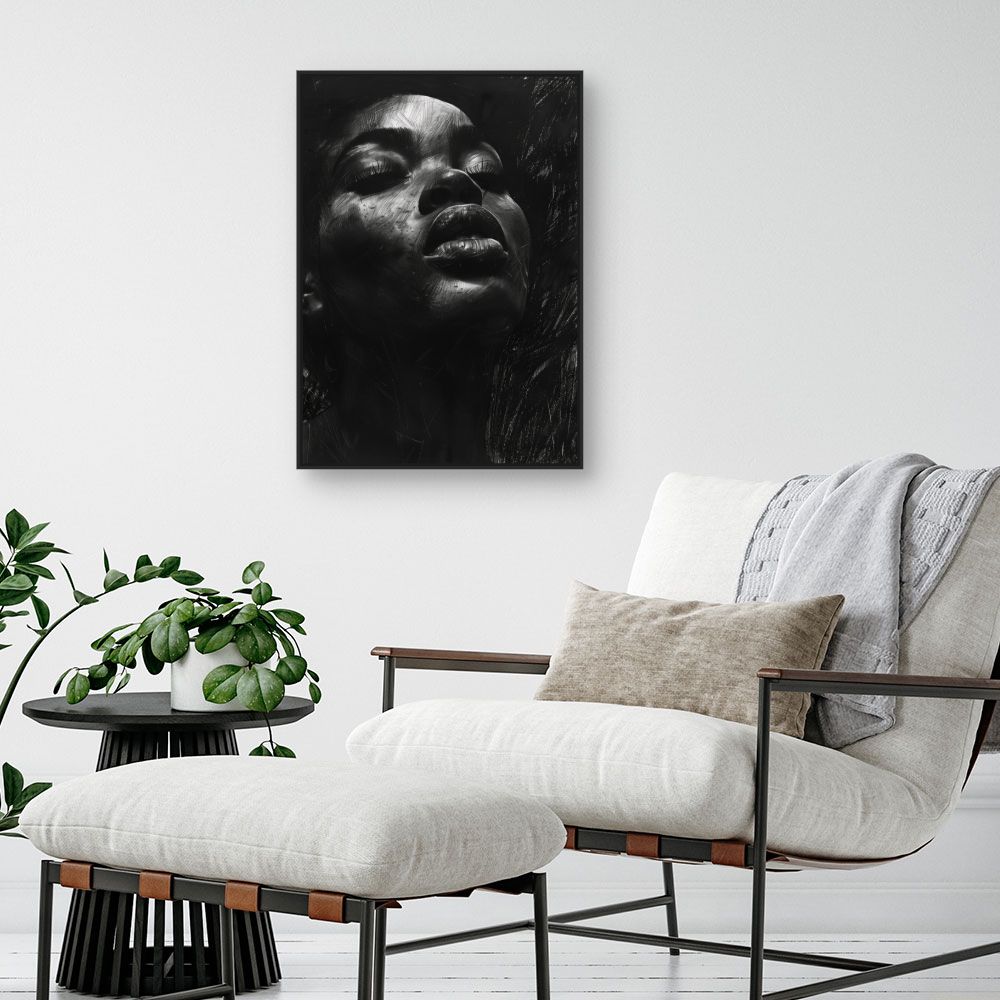 Toile "Portrait captivant"