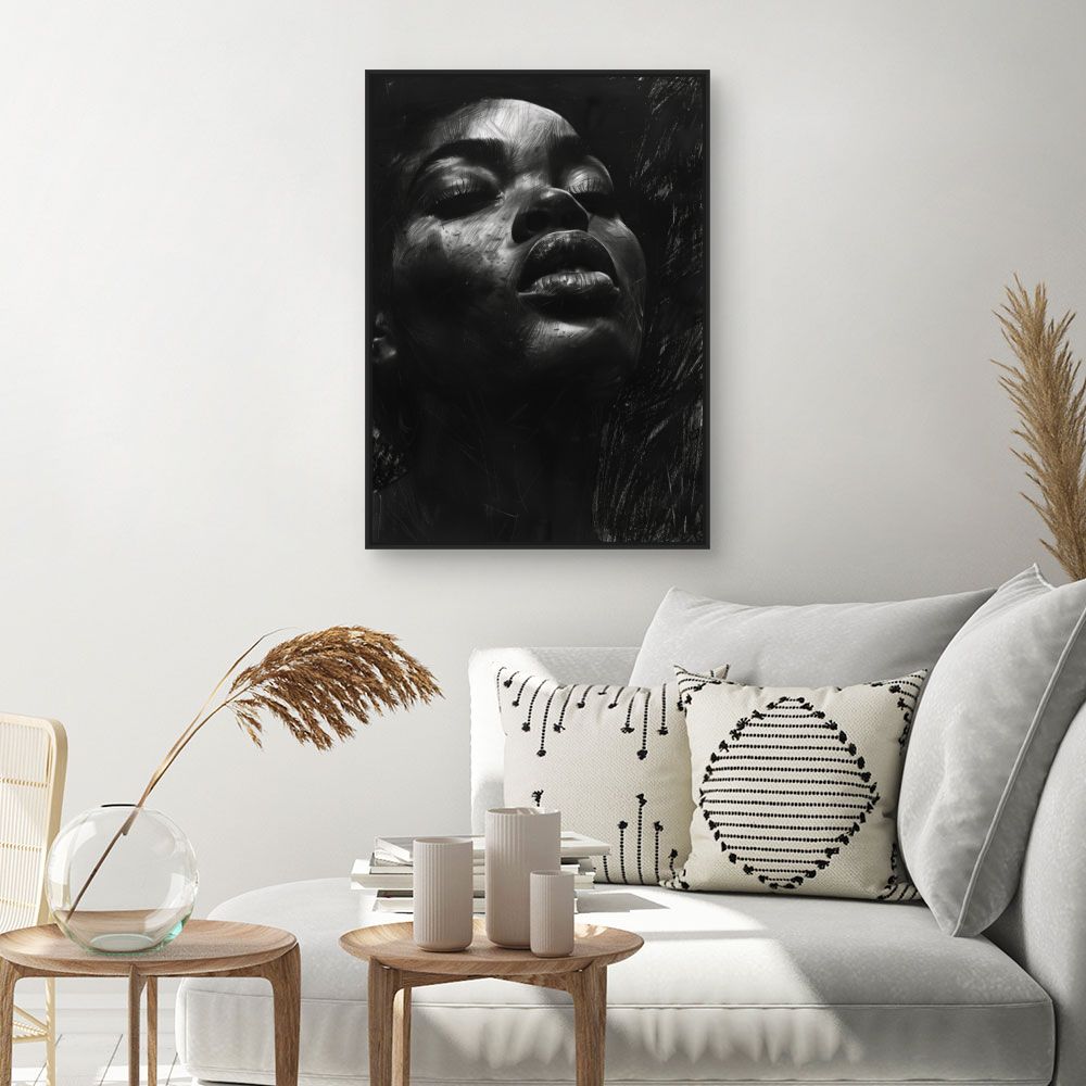 Toile "Portrait captivant"