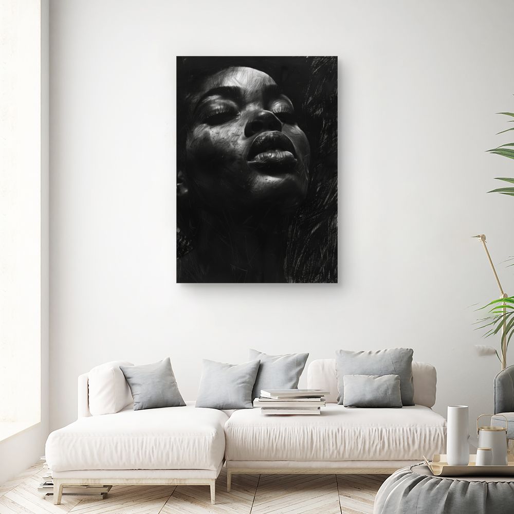 Toile "Portrait captivant"
