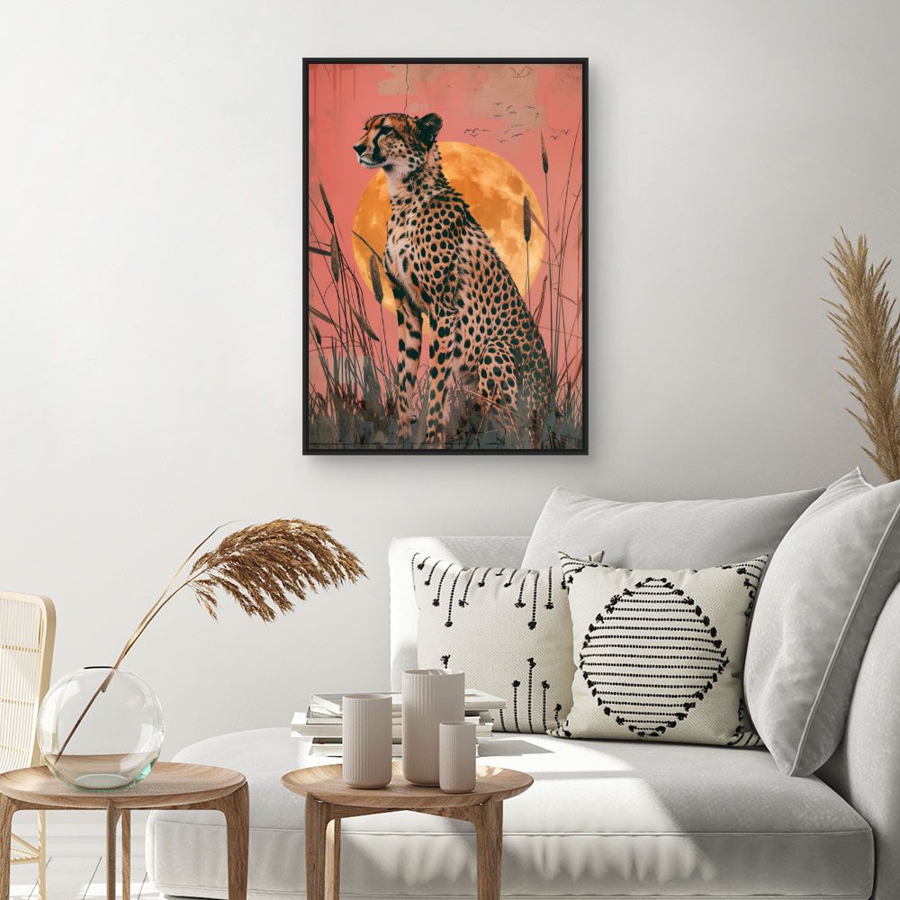 Toile "Cheetah majestueux"