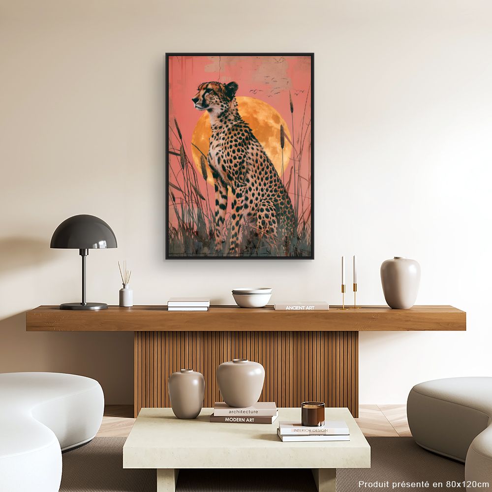 Toile "Cheetah majestueux"