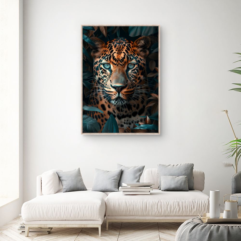 Toile "Lionne et lionceau"