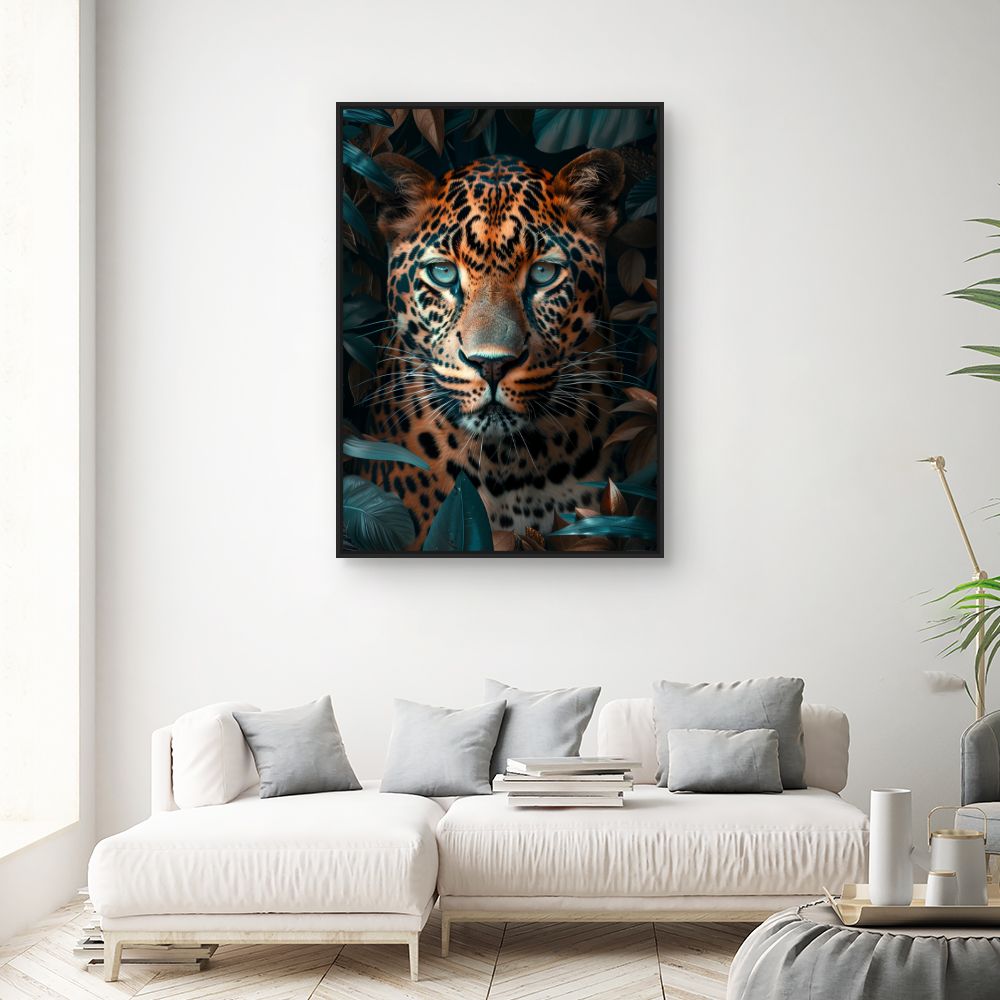 Toile "Lionne et lionceau"