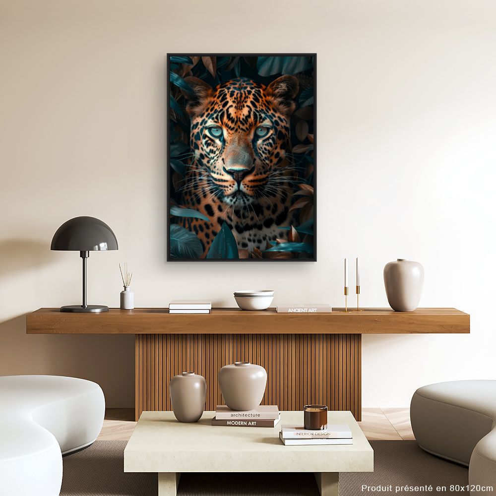 Toile "Lionne et lionceau"