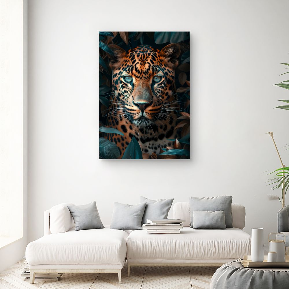 Toile "Lionne et lionceau"