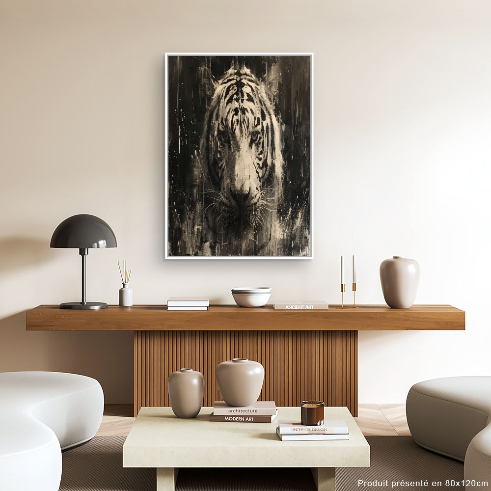 Toile "Tigre majestueux"