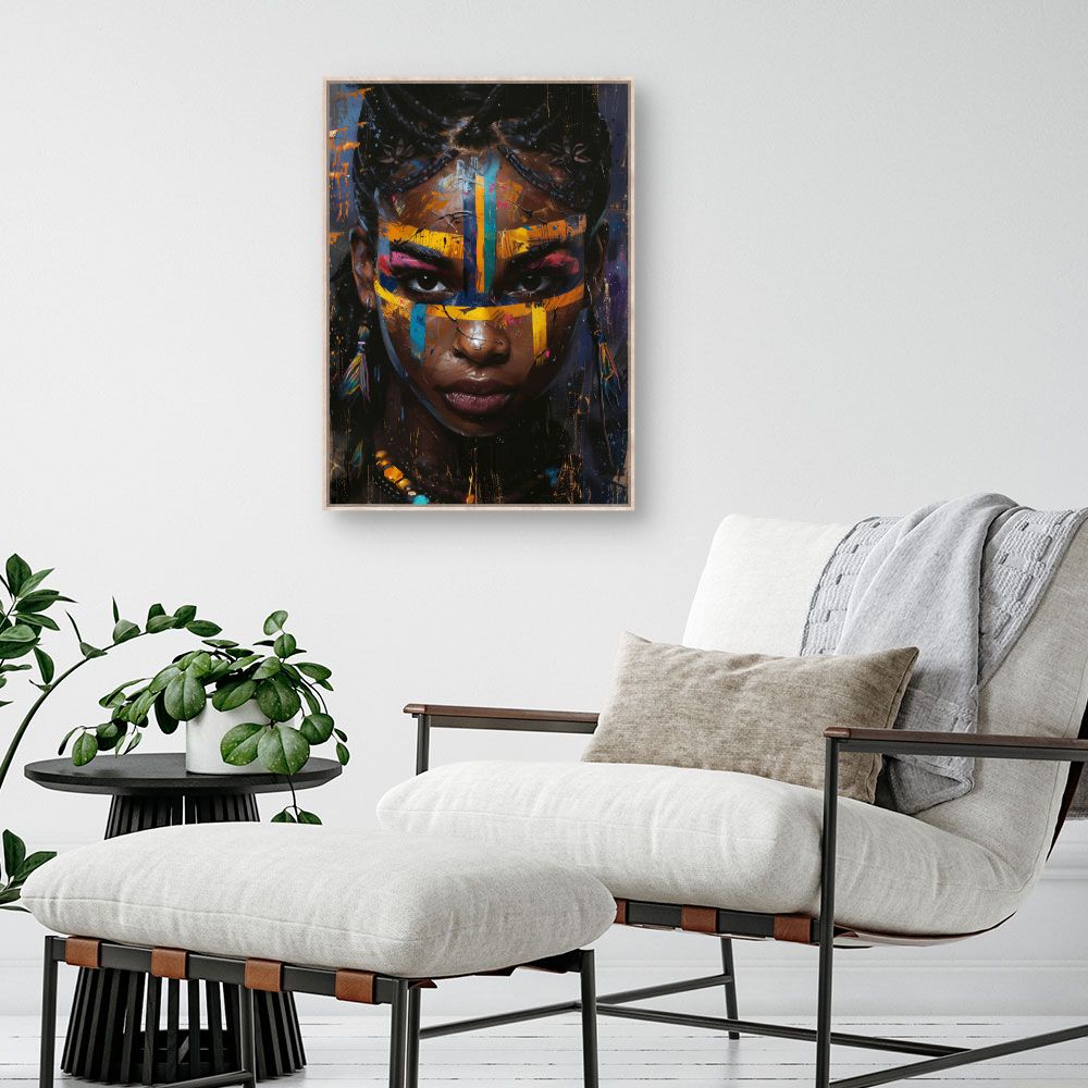 Toile "Portrait vibrant"