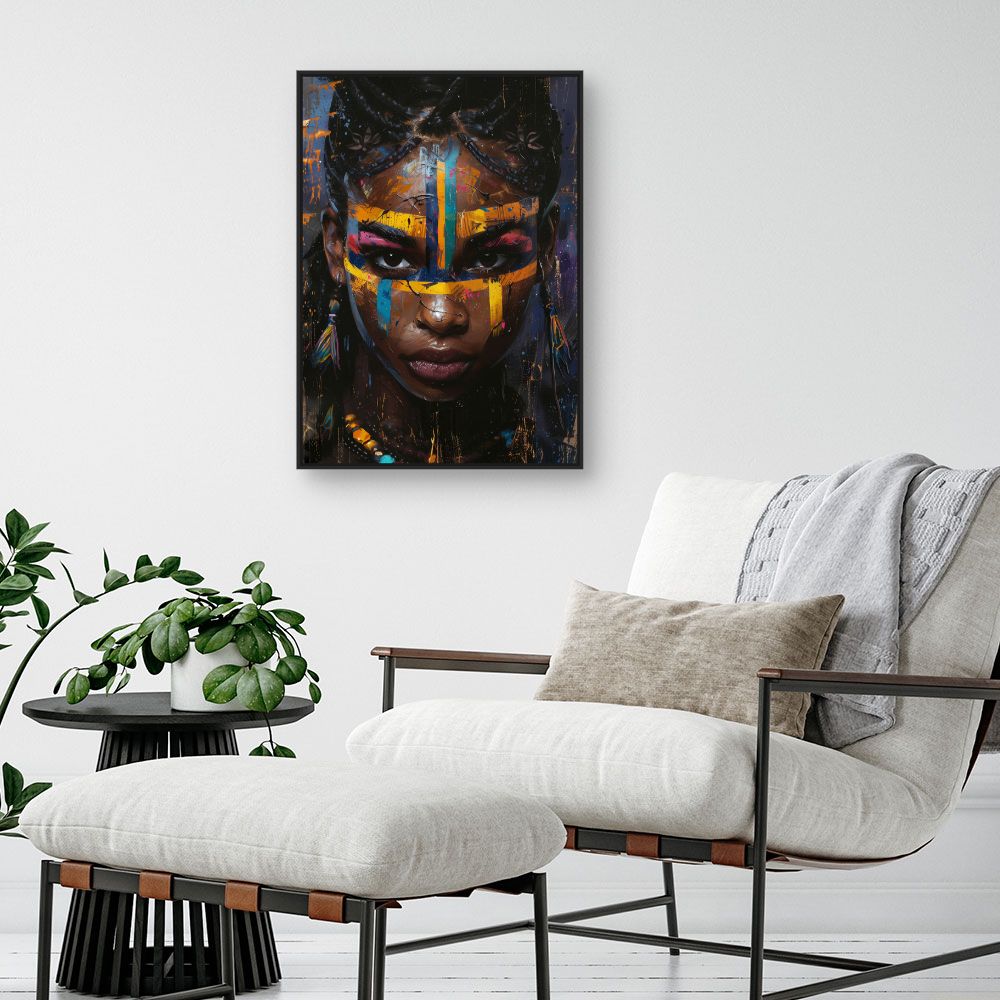 Toile "Portrait vibrant"