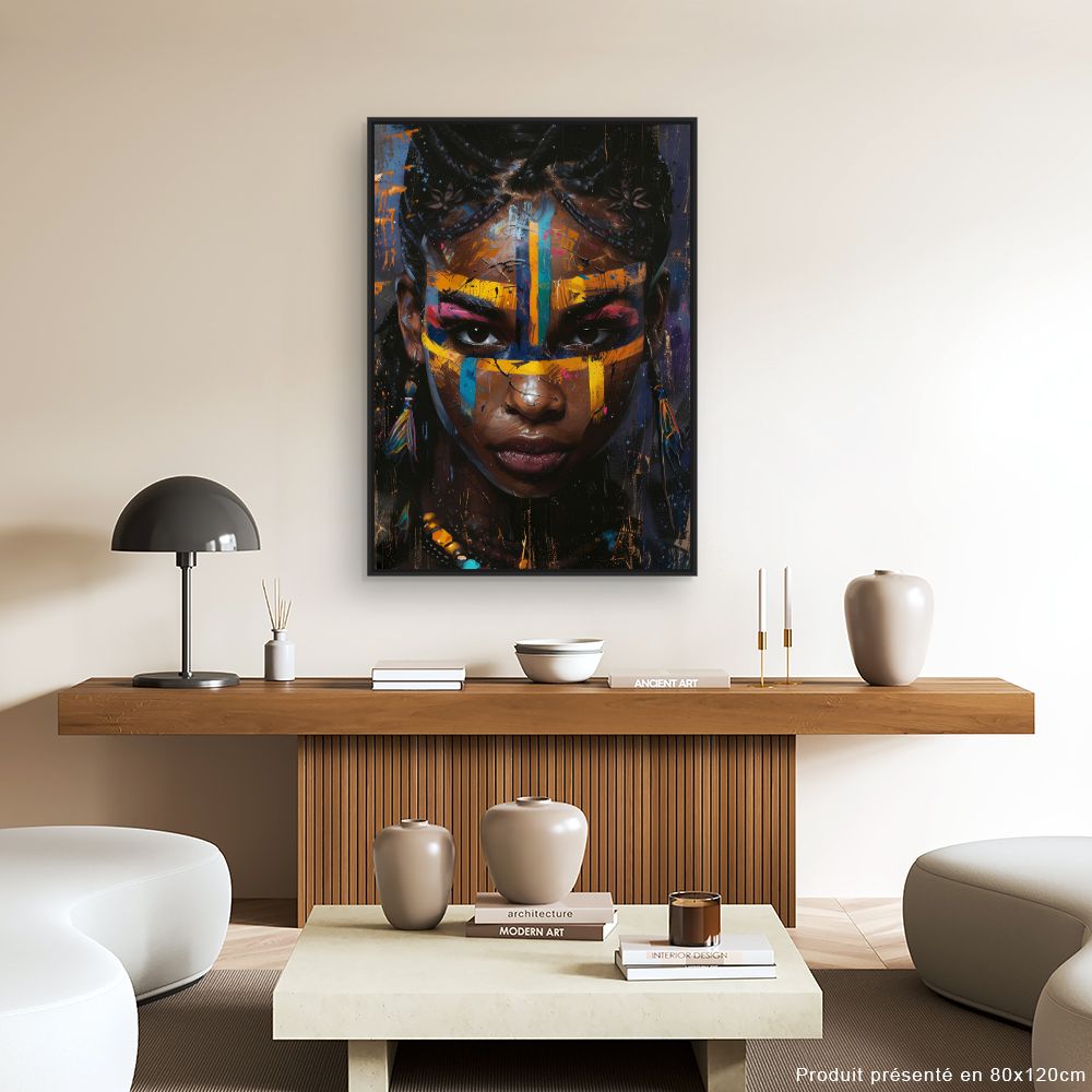 Toile "Portrait vibrant"