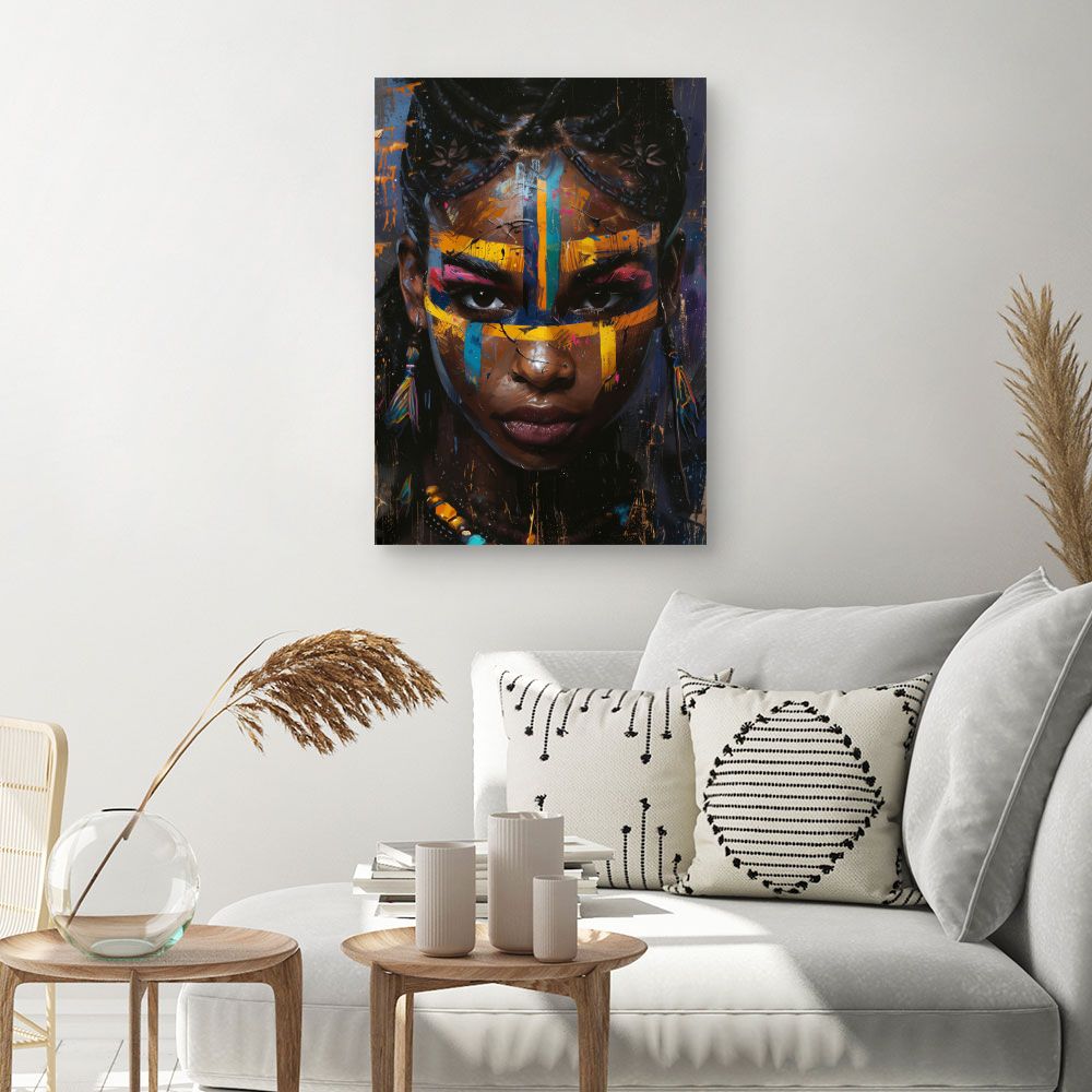 Toile "Portrait vibrant"