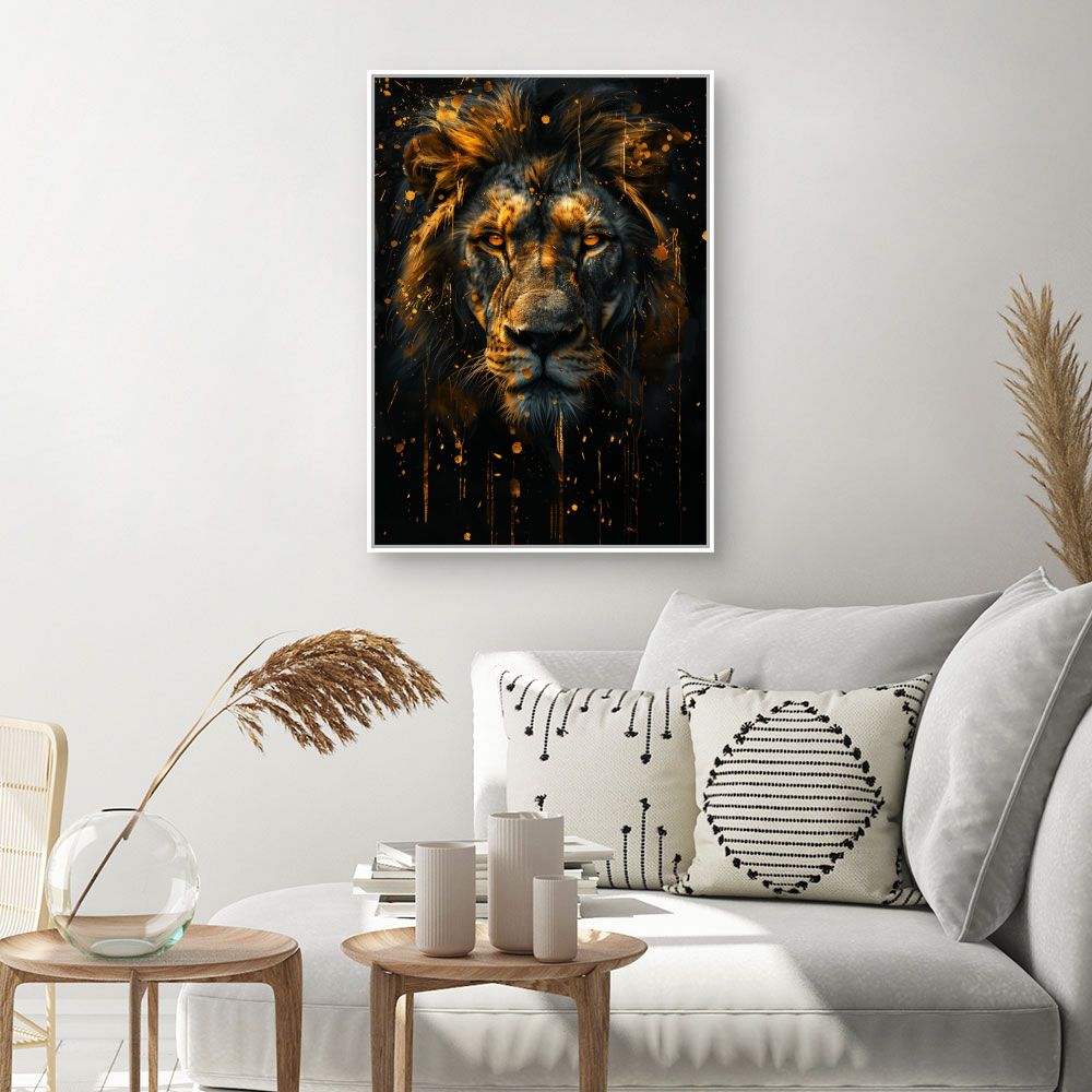 Toile "Lion majestueux"
