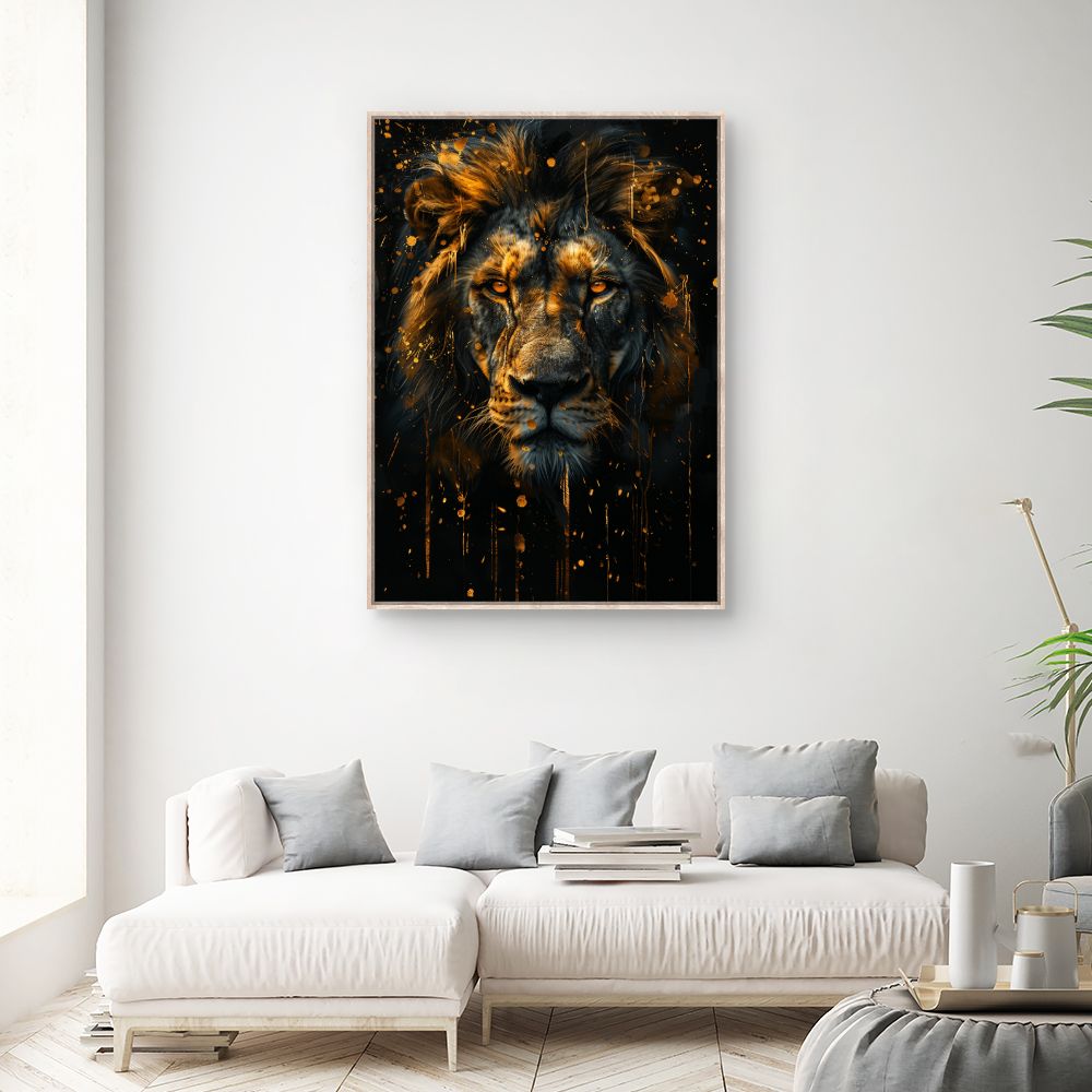 Toile "Lion majestueux"
