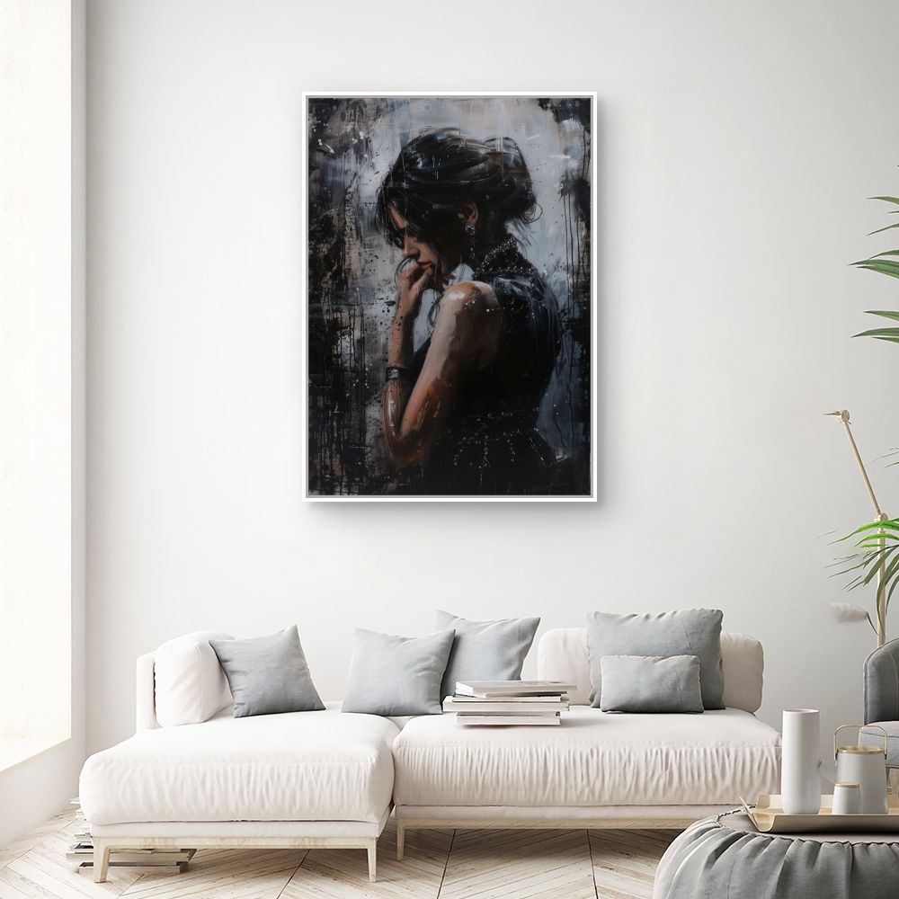 Toile "Élégance mystérieuse"