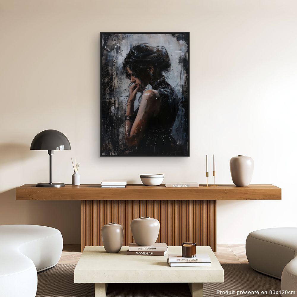 Toile "Élégance mystérieuse"