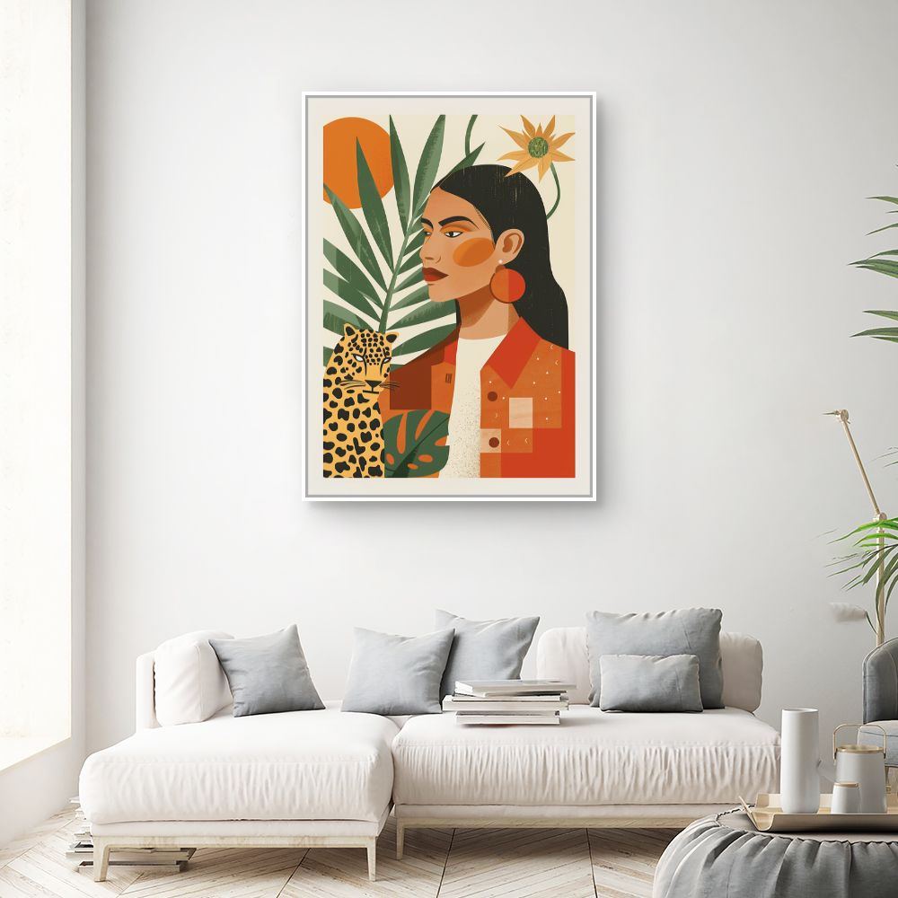 Toile "Élégance exotique"