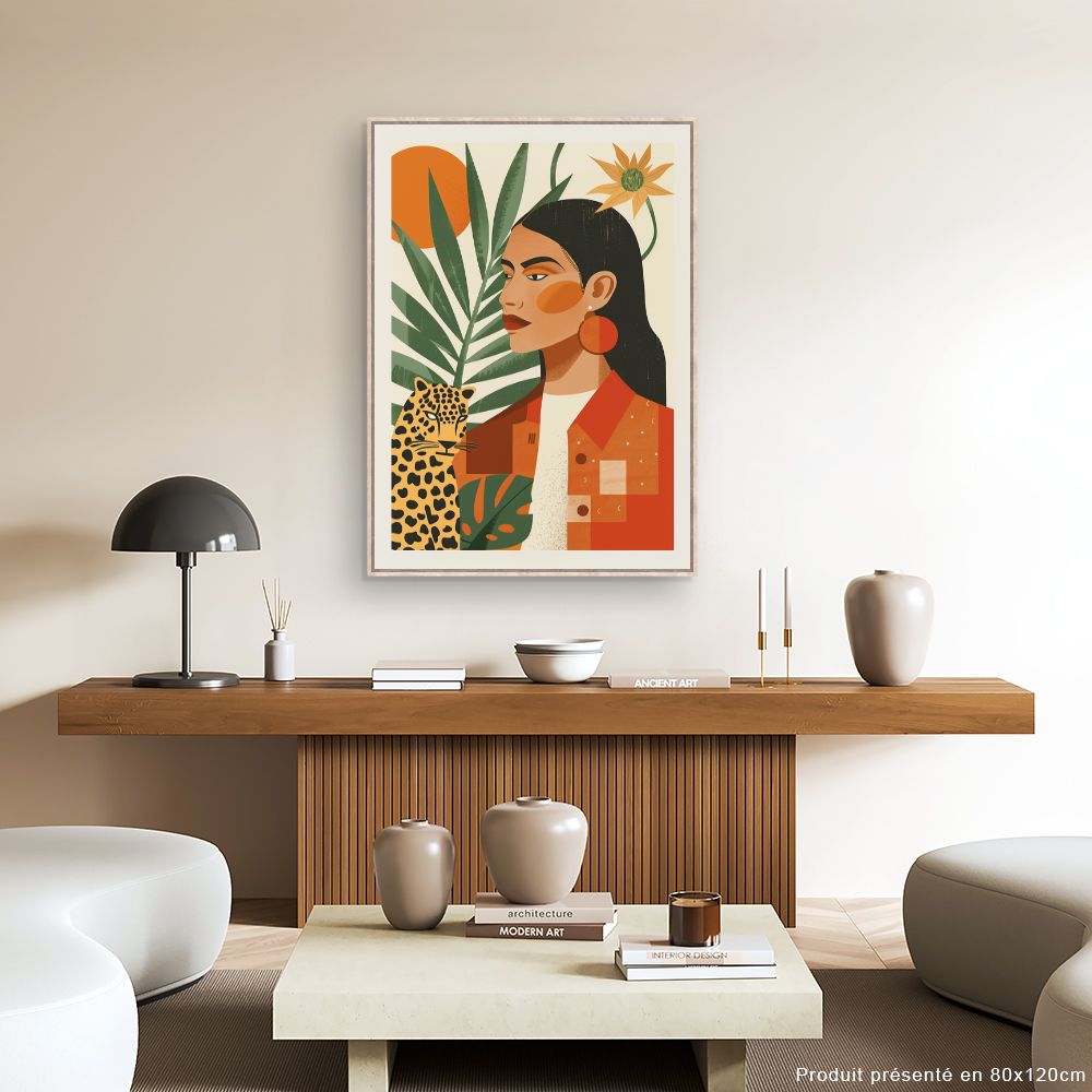 Toile "Élégance exotique"