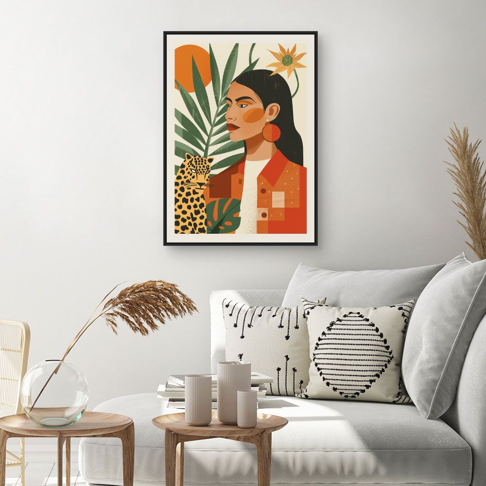 Toile "Élégance exotique"