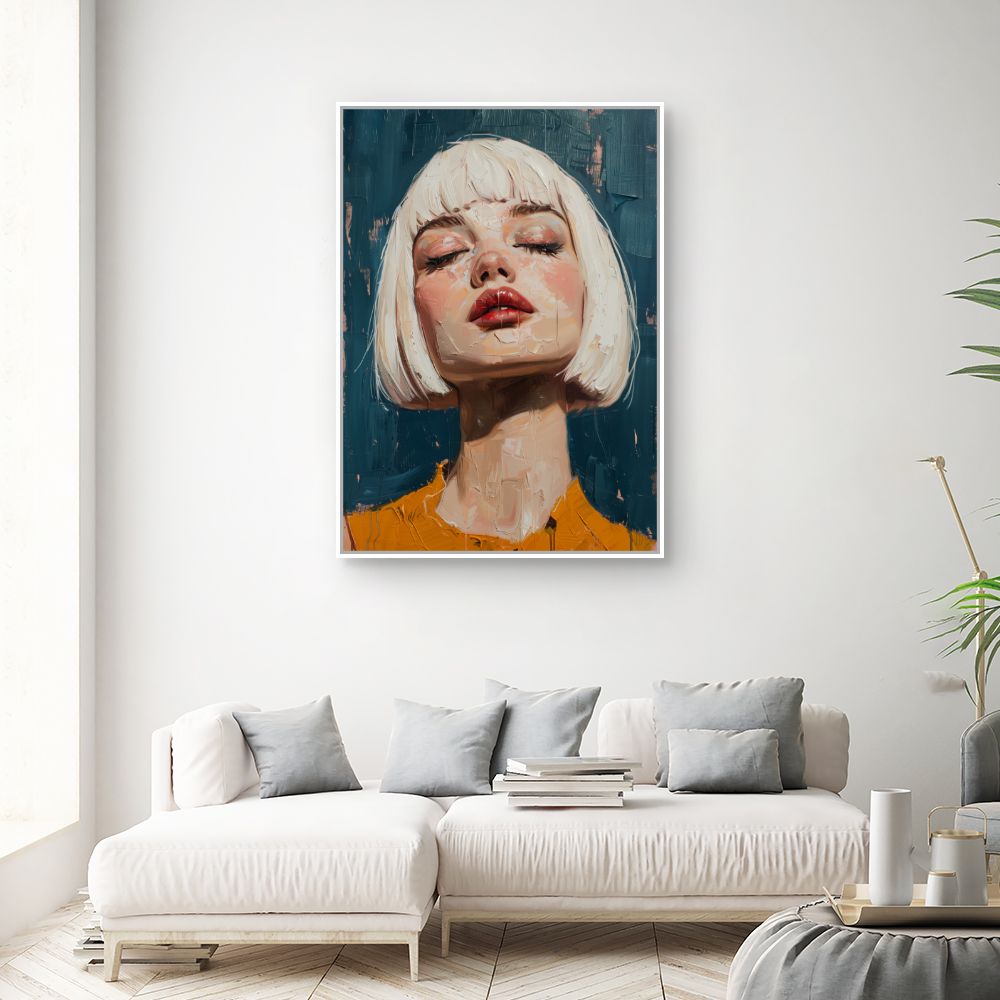 Toile "Portrait expressif"