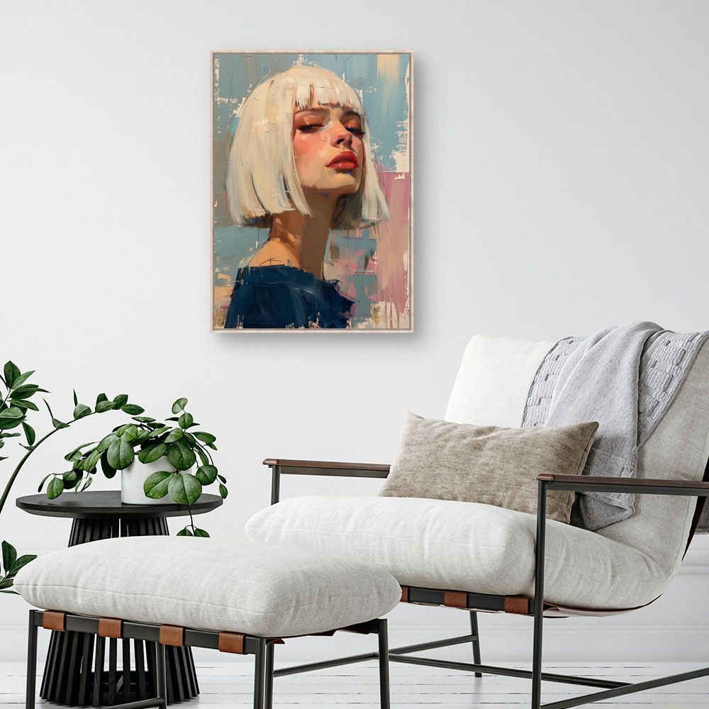 Doek "Expressief portret"