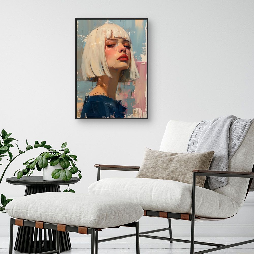 Doek "Expressief portret"