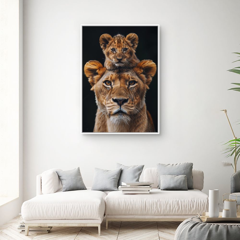 Toile "Tête de lion"