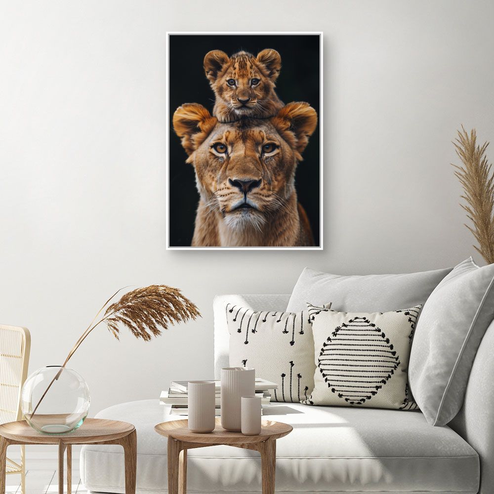 Toile "Tête de lion"
