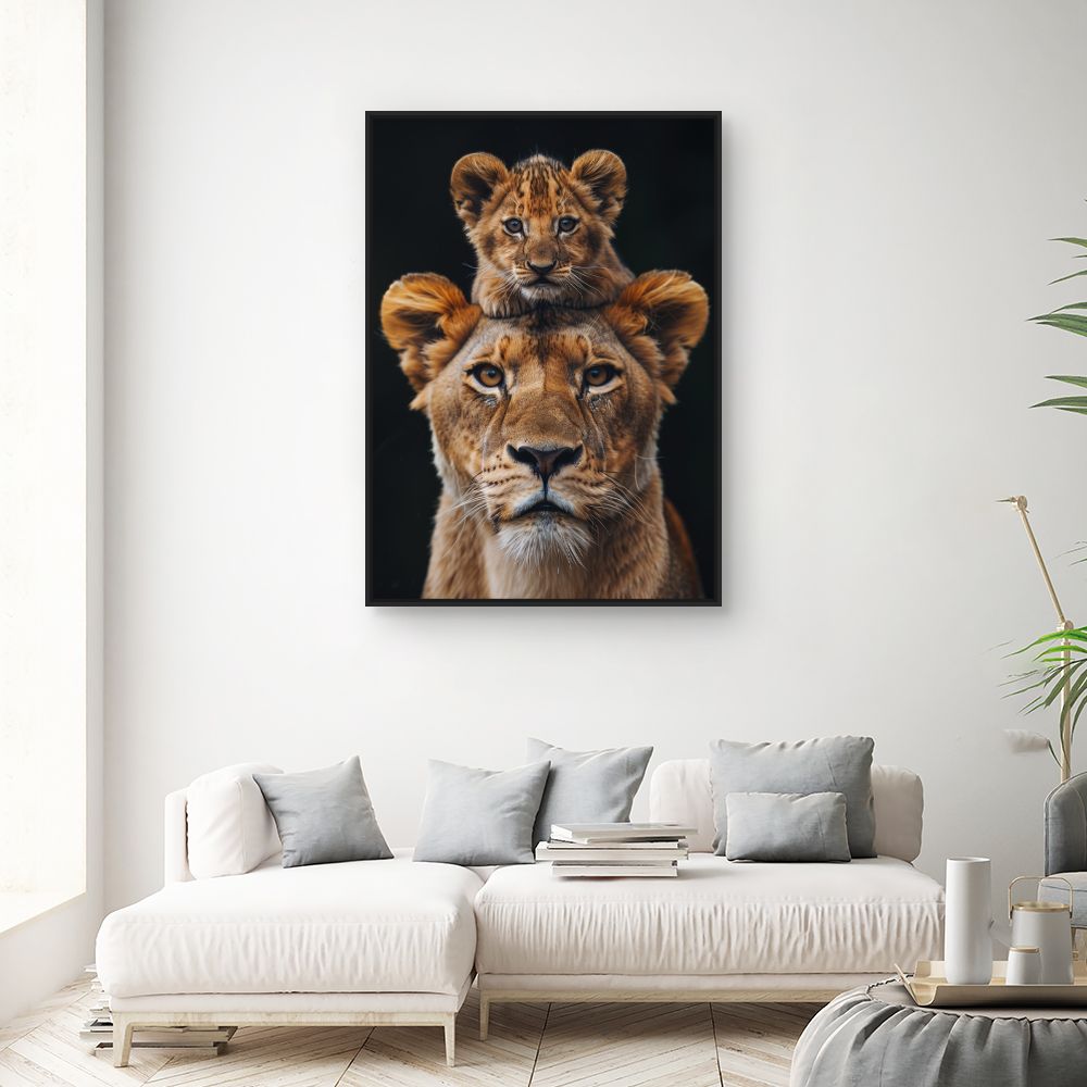 Toile "Tête de lion"