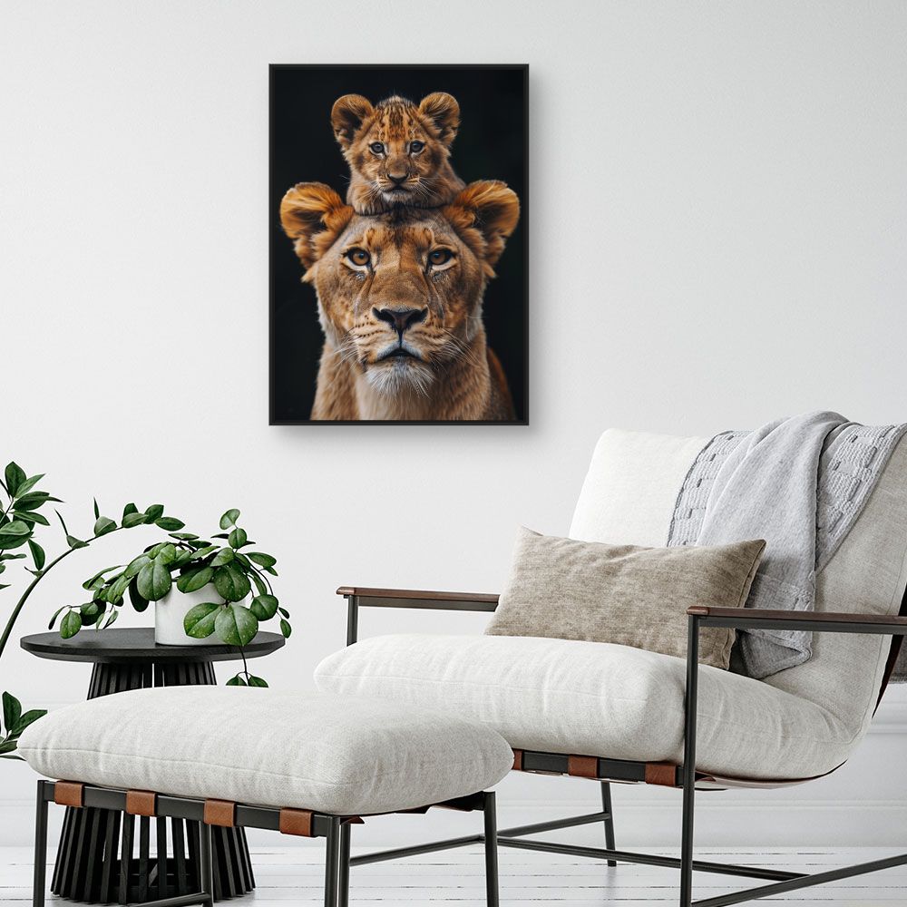 Toile "Tête de lion"