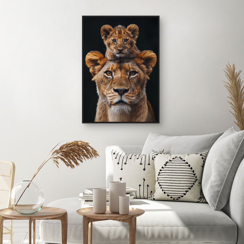 Toile "Tête de lion"