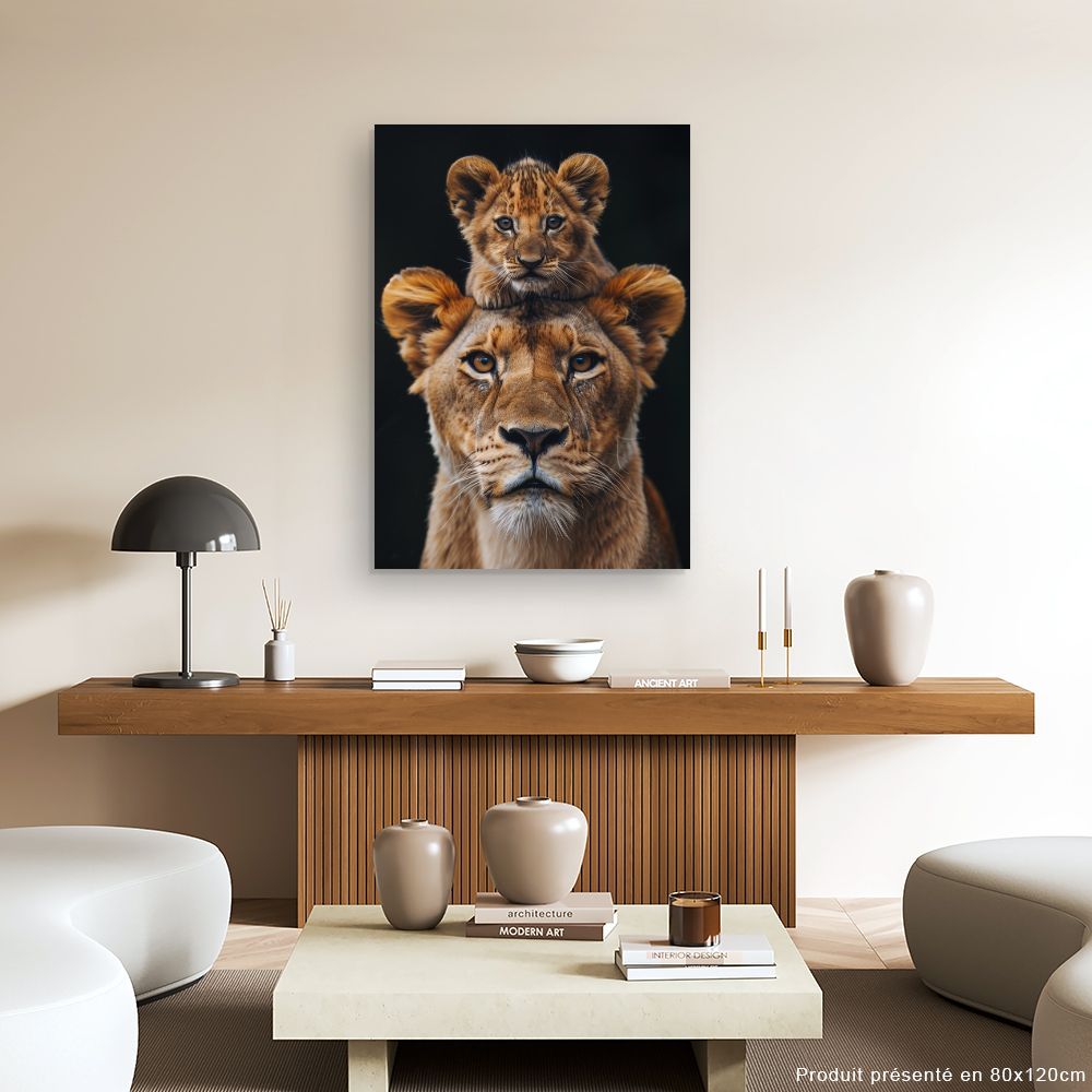 Toile "Tête de lion"