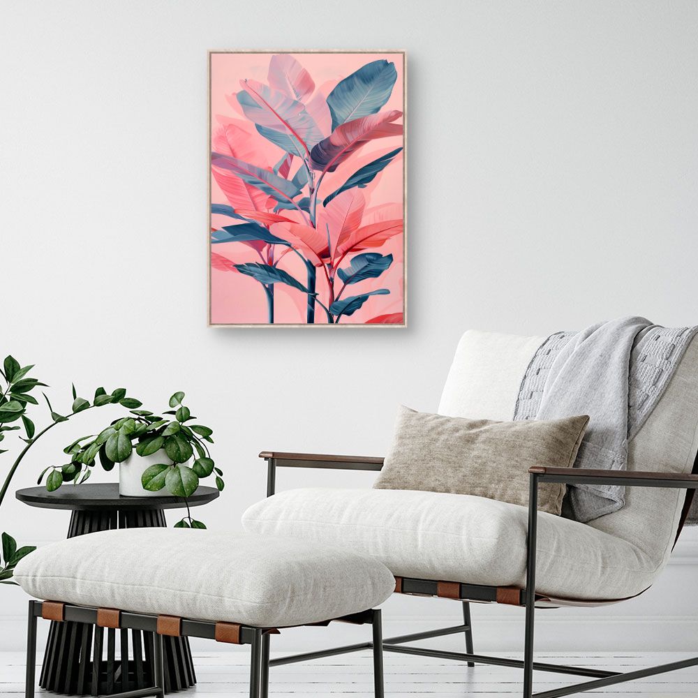 Toile "Feuillage tropical vibrant"