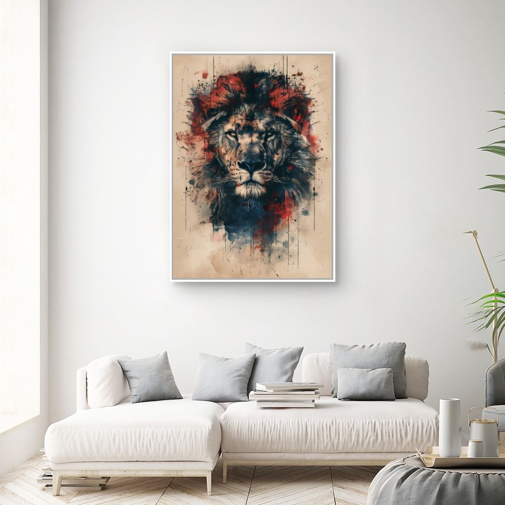 Toile "Lion majestueux"