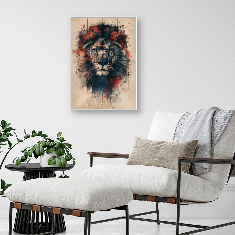 Toile "Lion majestueux"