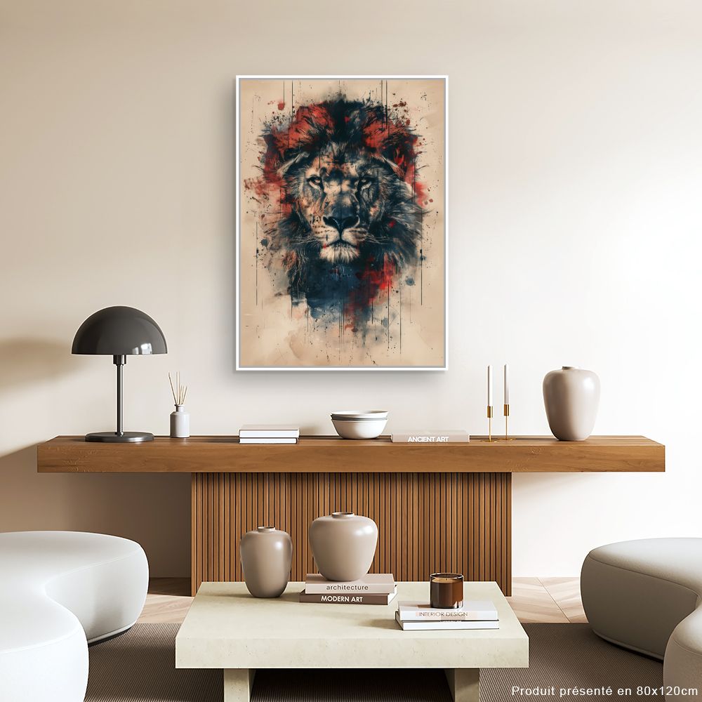 Toile "Lion majestueux"