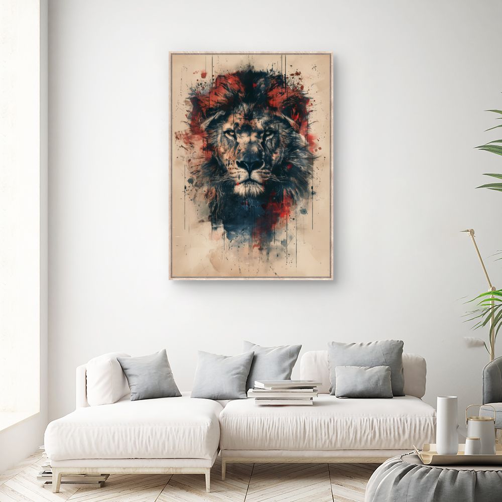 Toile "Lion majestueux"