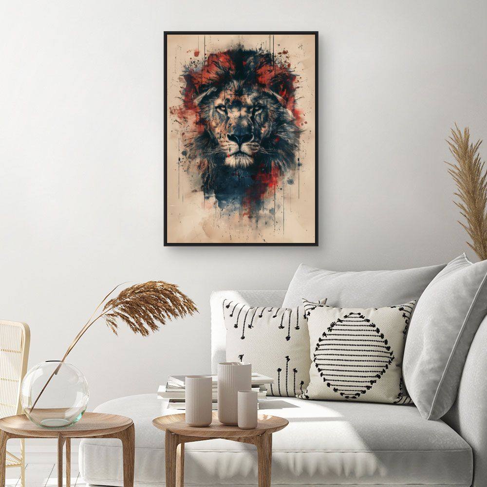 Toile "Lion majestueux"