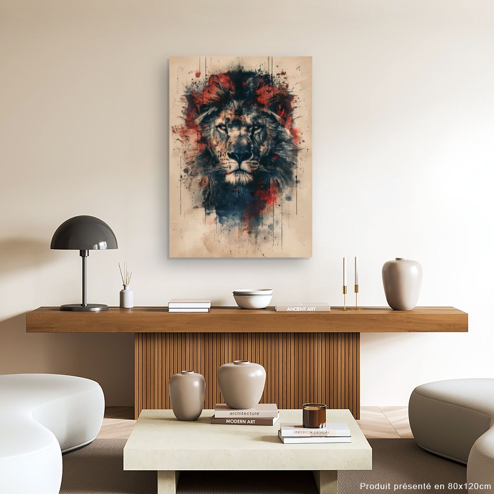 Toile "Lion majestueux"
