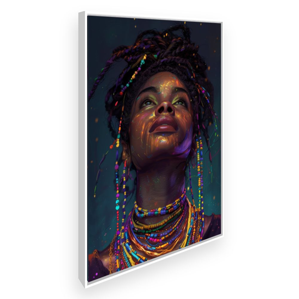 Toile Éclat vibrant – toile cadre blanc (slide 2)