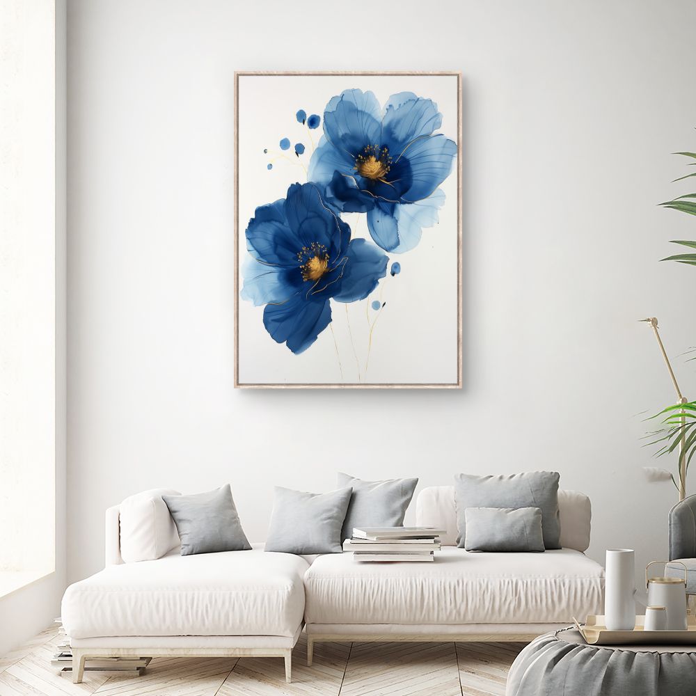 Schilderij "Bloemen in aquarel"