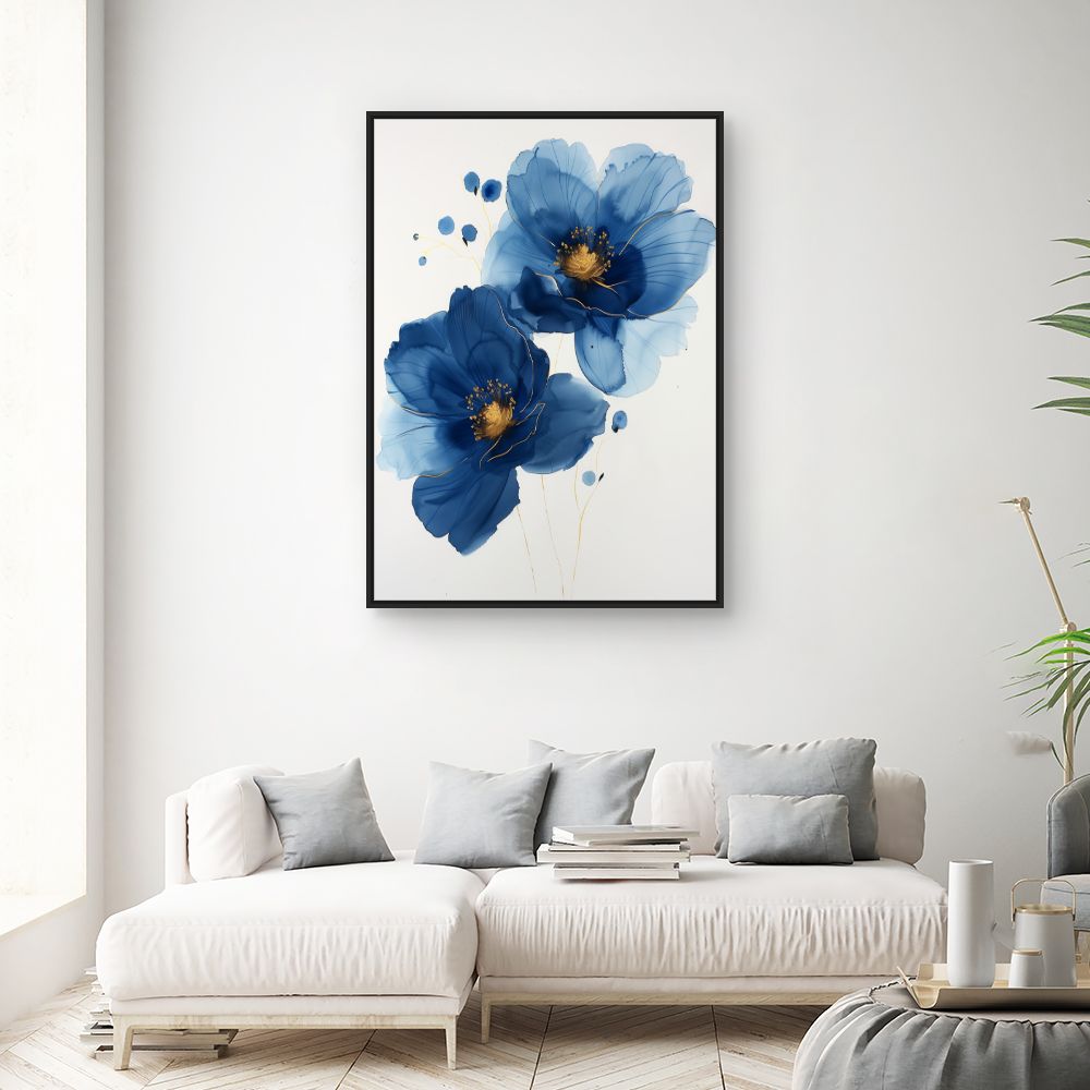 Schilderij "Bloemen in aquarel"