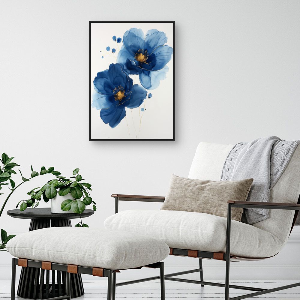 Schilderij "Bloemen in aquarel"