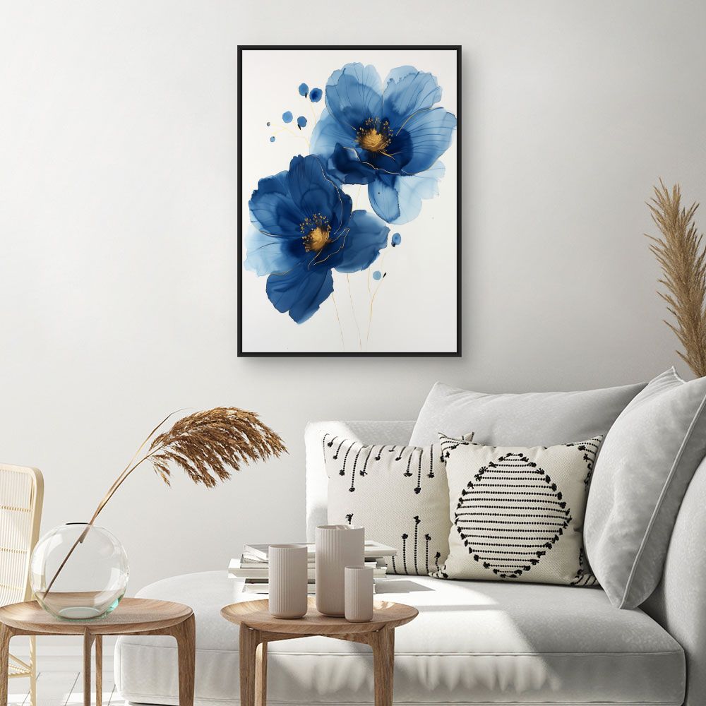 Schilderij "Bloemen in aquarel"