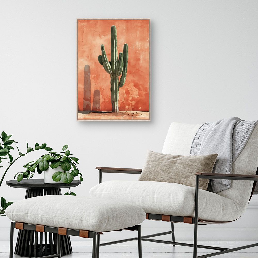 Toile "Cactus désertique chic"