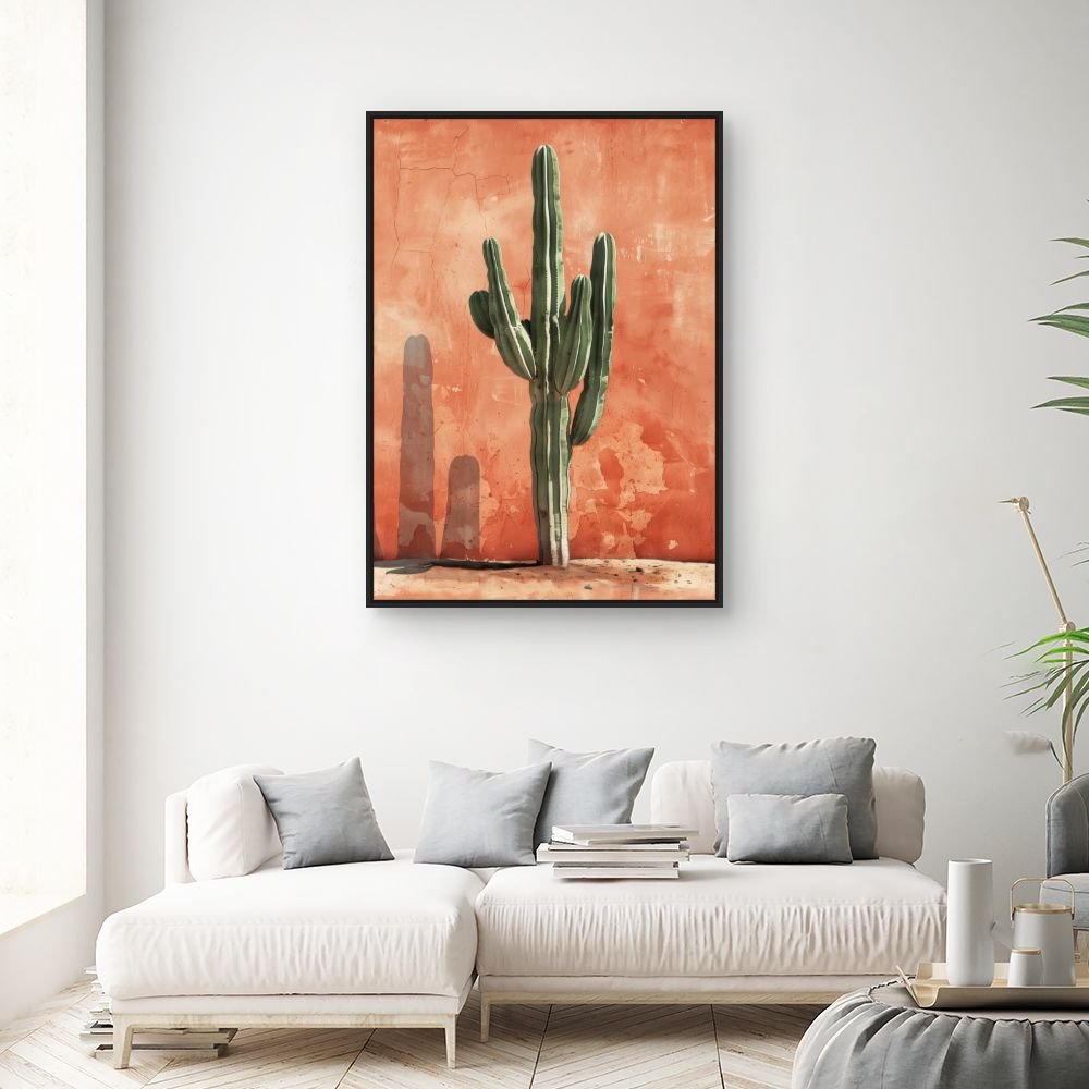 Toile "Cactus désertique chic"