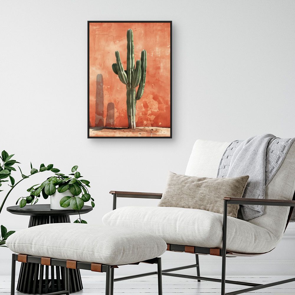 Toile "Cactus désertique chic"